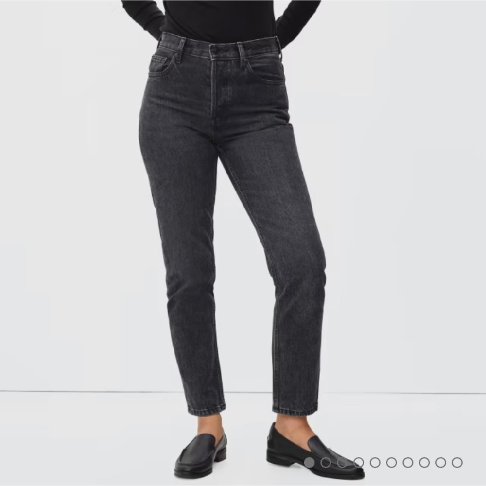Everlane High Rise Straight Ankle Jeans